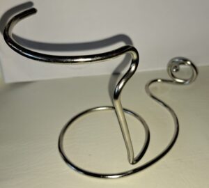 Silver steel stand