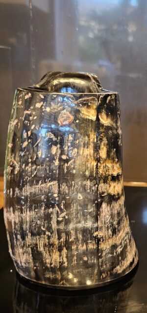 10oz coffee cup, bison horn